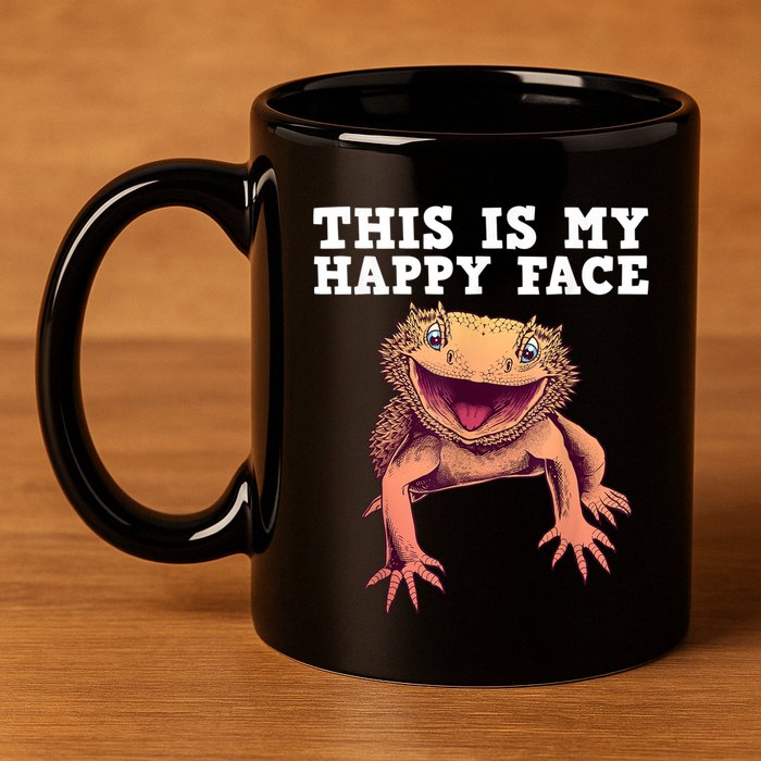 Cute Bearded Dragon For Women Reptile Lizard Pet Lover 11oz C Handle Ceramic Mug