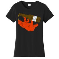 Chicago Beer Drinking Funny Drunk Orange Bear Women's T-Shirt