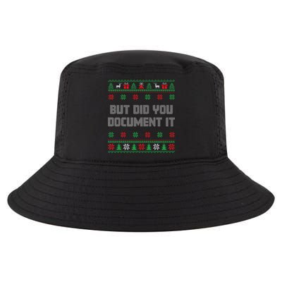 Christmas But Did You Document It Ugly Office Party Sweater Cool Comfort Performance Bucket Hat