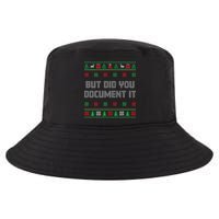 Christmas But Did You Document It Ugly Office Party Sweater Cool Comfort Performance Bucket Hat