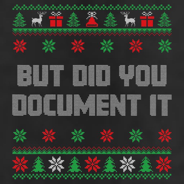 Christmas But Did You Document It Ugly Office Party Sweater 15oz Campfire Ceramic Mug