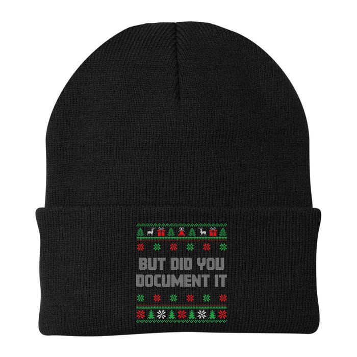 Christmas But Did You Document It Ugly Office Party Sweater Beanie