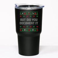 Christmas But Did You Document It Ugly Office Party Sweater Tumbler