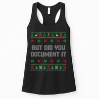 Christmas But Did You Document It Ugly Office Party Sweater Womens Tank Top