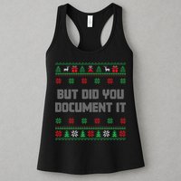 Christmas But Did You Document It Ugly Office Party Sweater Womens Tank Top