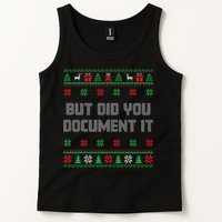 Christmas But Did You Document It Ugly Office Party Sweater Tank Top