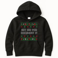 Christmas But Did You Document It Ugly Office Party Sweater Kids Hoodie