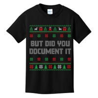Christmas But Did You Document It Ugly Office Party Sweater Kids T-Shirt