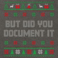 Christmas But Did You Document It Ugly Office Party Sweater Cotton Canvas Backpack