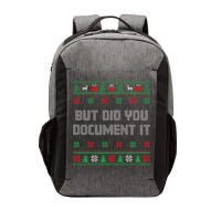 Christmas But Did You Document It Ugly Office Party Sweater Vector Backpack
