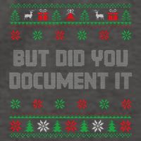 Christmas But Did You Document It Ugly Office Party Sweater Vector Backpack