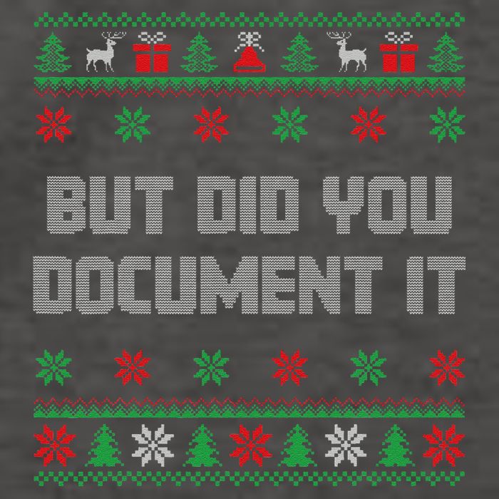 Christmas But Did You Document It Ugly Office Party Sweater Vector Backpack