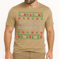 Christmas But Did You Document It Ugly Office Party Sweater Cooling Performance Crew T-Shirt