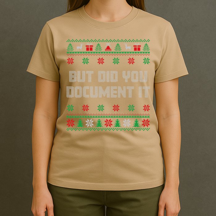 Christmas But Did You Document It Ugly Office Party Sweater T-Shirt