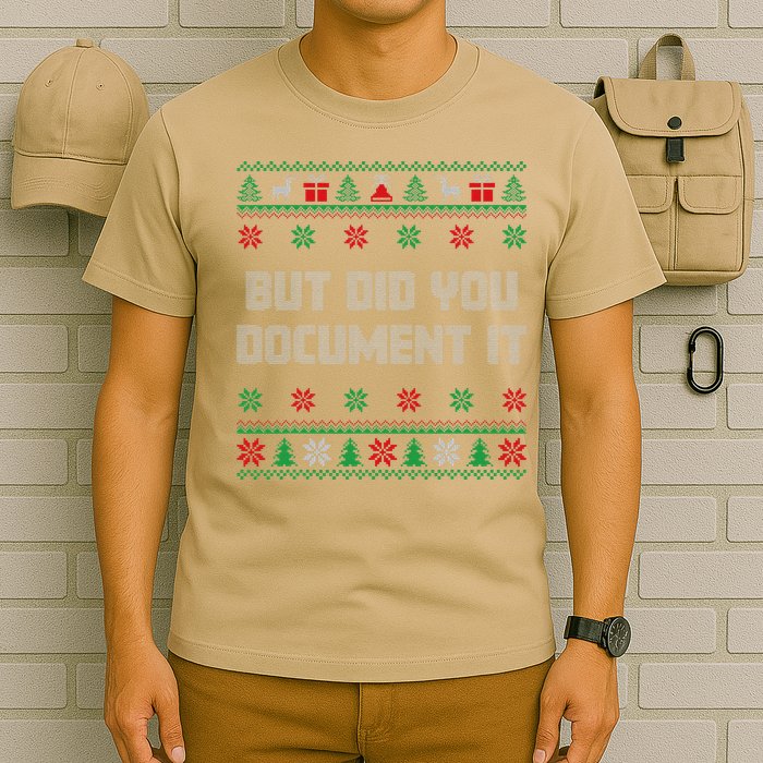 Christmas But Did You Document It Ugly Office Party Sweater T-Shirt