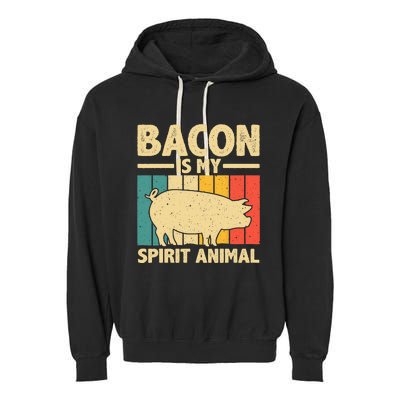 Cool Bacon Design Bacon Pig Pork Lover Garment-Dyed Fleece Hoodie