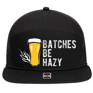 Craft Beer Design Gift Batches Be Hazy For Home Brewing 7 Panel Mesh Trucker Snapback Hat