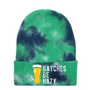 Craft Beer Design Gift Batches Be Hazy For Home Brewing Tie Dye 12in Knit Beanie