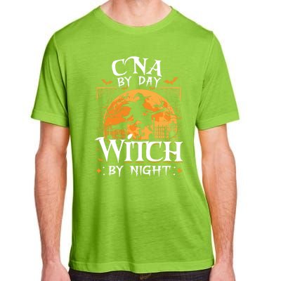 Cna By Day Witch By Night Halloween For Nurse Gift Adult ChromaSoft Performance T-Shirt