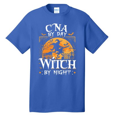 Cna By Day Witch By Night Halloween For Nurse Gift Tall T-Shirt