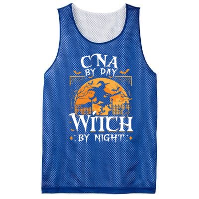 Cna By Day Witch By Night Halloween For Nurse Gift Mesh Reversible Basketball Jersey Tank