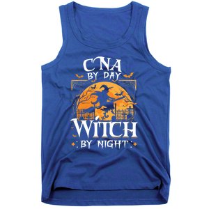 Cna By Day Witch By Night Halloween For Nurse Gift Tank Top