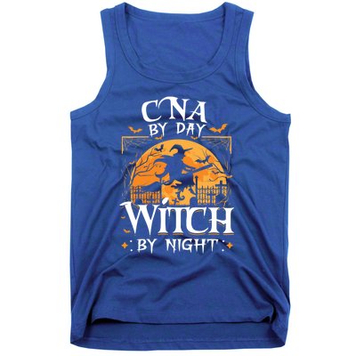 Cna By Day Witch By Night Halloween For Nurse Gift Tank Top