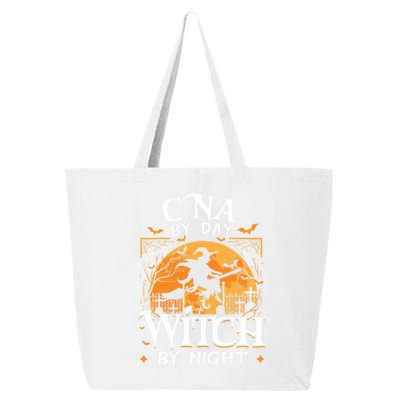 Cna By Day Witch By Night Halloween For Nurse Gift 25L Jumbo Tote