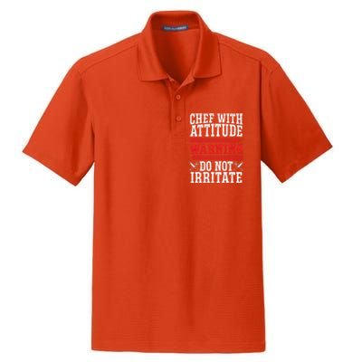 Culinary Badass Distressed Chef Gift Dry Zone Grid Polo