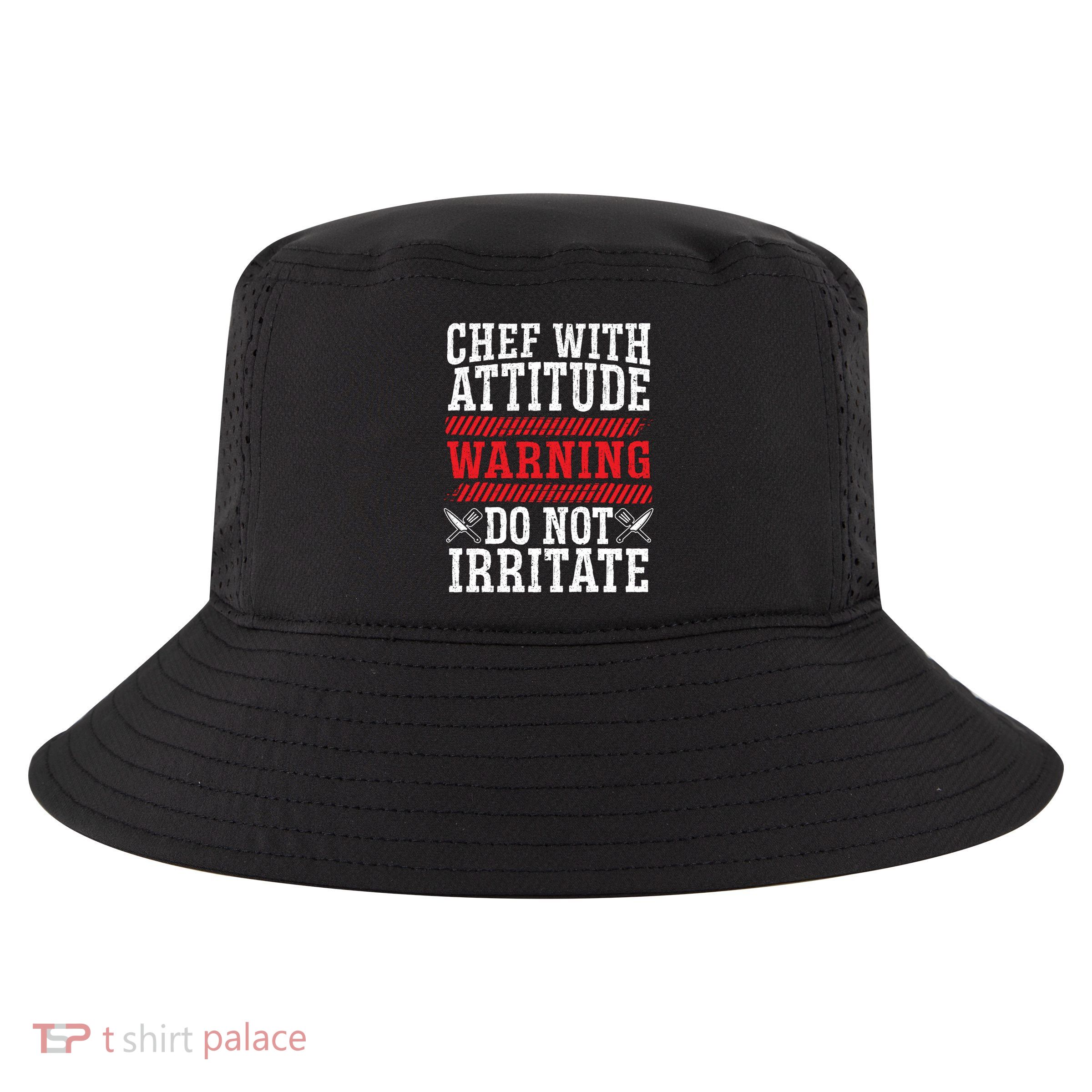 Culinary Badass Distressed Chef Gift Cool Comfort Performance Bucket Hat