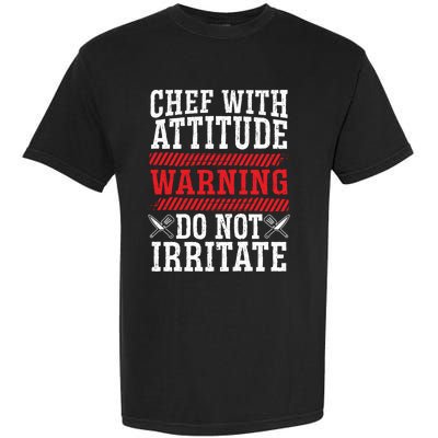 Culinary Badass Distressed Chef Gift Garment-Dyed Heavyweight T-Shirt