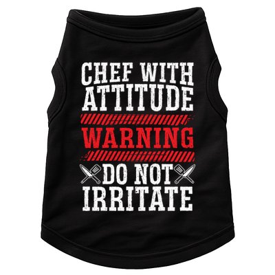 Culinary Badass Distressed Chef Gift Doggie Tank