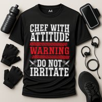 Culinary Badass Distressed Chef Gift Performance Shirt