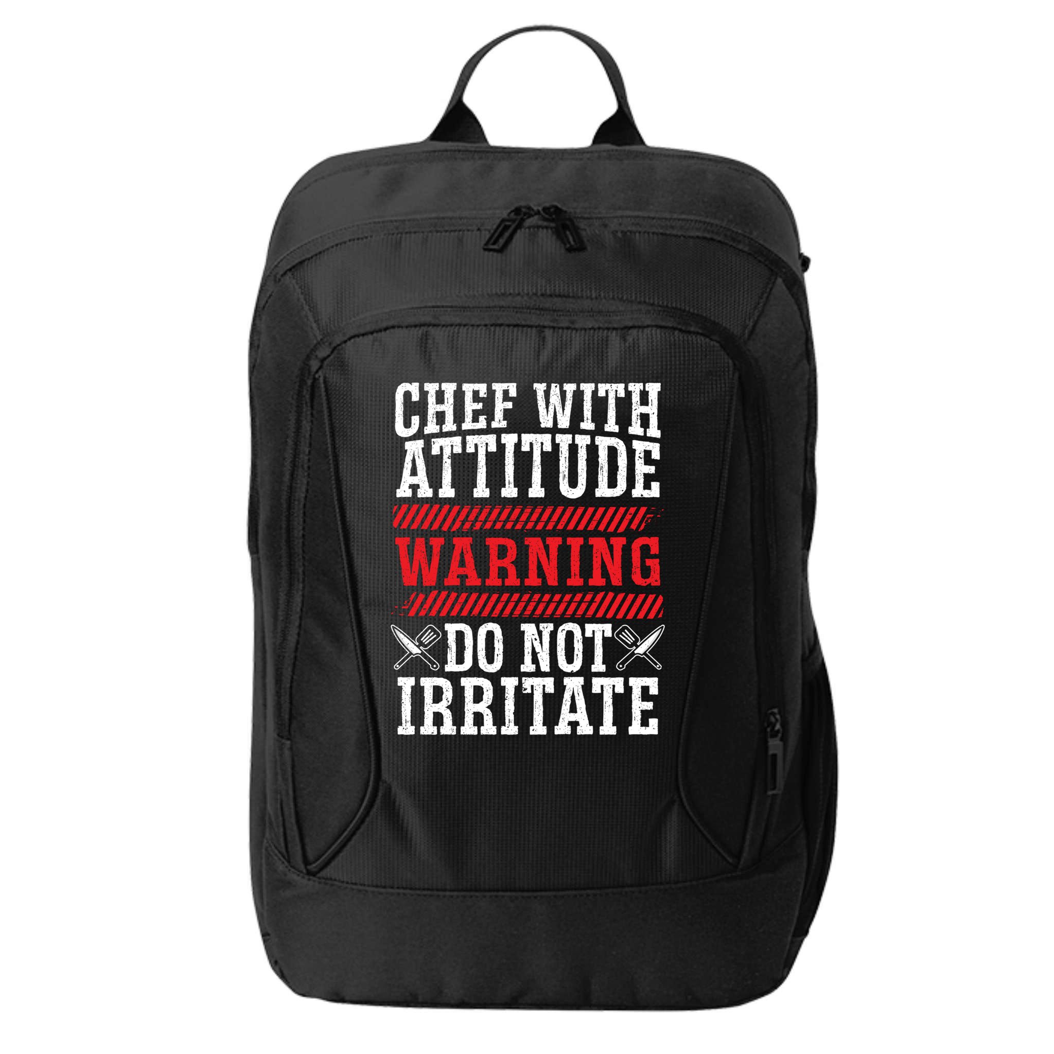 Culinary Badass Distressed Chef Gift City Backpack