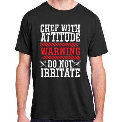 Culinary Badass Distressed Chef Gift Adult ChromaSoft Performance T-Shirt