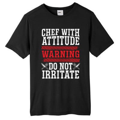 Culinary Badass Distressed Chef Gift Tall Fusion ChromaSoft Performance T-Shirt