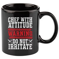 Culinary Badass Distressed Chef Gift 11oz C Handle Ceramic Mug