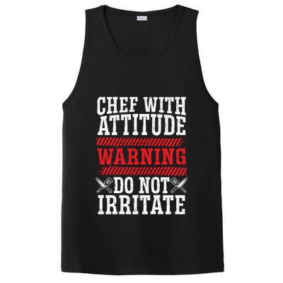 Culinary Badass Distressed Chef Gift PosiCharge Competitor Tank
