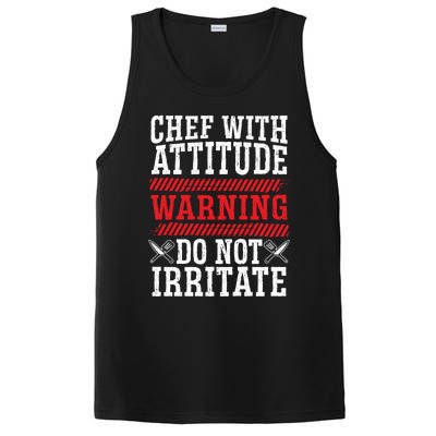 Culinary Badass Distressed Chef Gift PosiCharge Competitor Tank