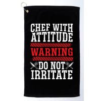 Culinary Badass Distressed Chef Gift Golf Towel