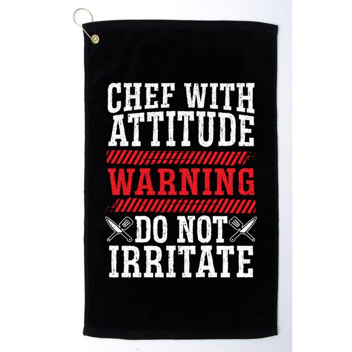 Culinary Badass Distressed Chef Gift Golf Towel