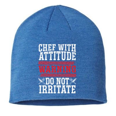 Culinary Badass Distressed Chef Gift Sustainable Beanie