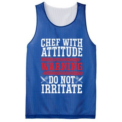 Culinary Badass Distressed Chef Gift Mesh Reversible Basketball Jersey Tank