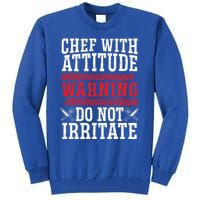 Culinary Badass Distressed Chef Gift Tall Sweatshirt