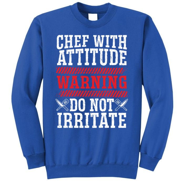 Culinary Badass Distressed Chef Gift Tall Sweatshirt