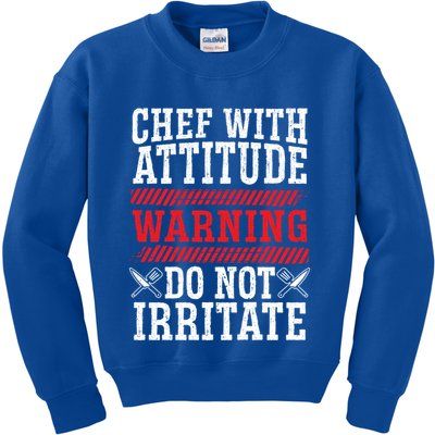 Culinary Badass Distressed Chef Gift Kids Sweatshirt