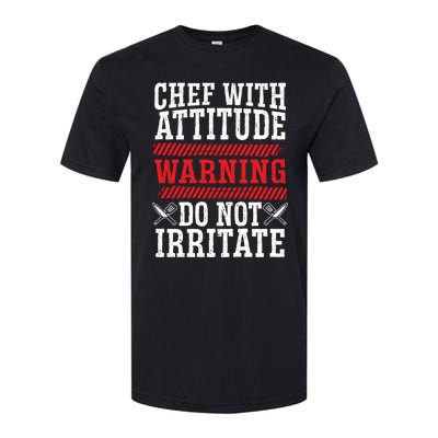 Culinary Badass Distressed Chef Gift Softstyle CVC T-Shirt