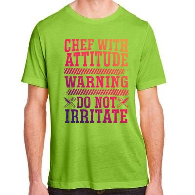 Culinary Badass Distressed Chef Gift Adult ChromaSoft Performance T-Shirt