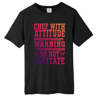 Culinary Badass Distressed Chef Gift Tall Fusion ChromaSoft Performance T-Shirt