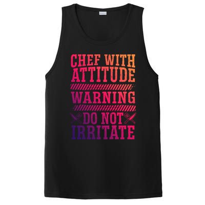 Culinary Badass Distressed Chef Gift PosiCharge Competitor Tank